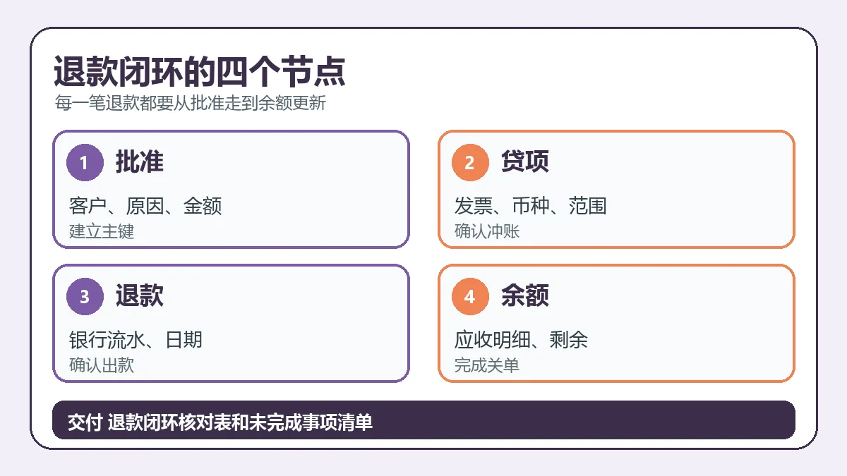退款闭环的四个节点