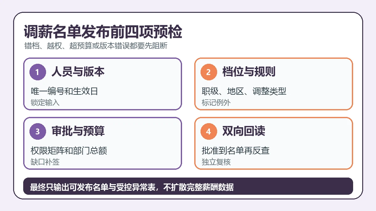 调薪名单发布前四项预检
