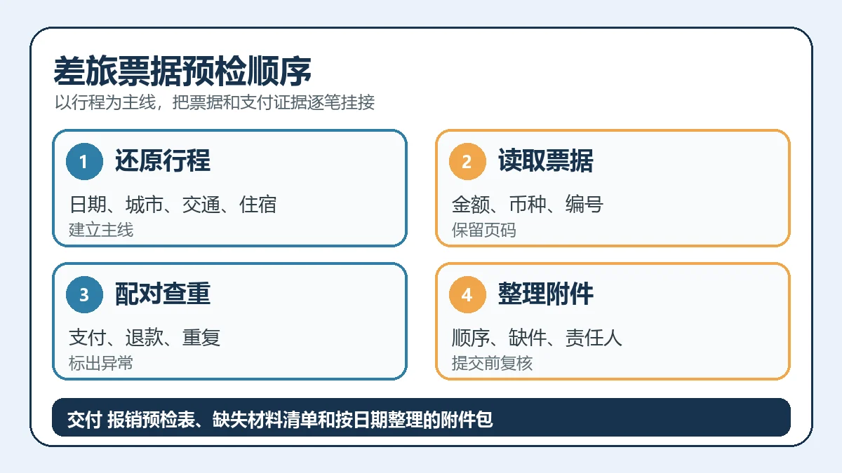 差旅票据预检顺序