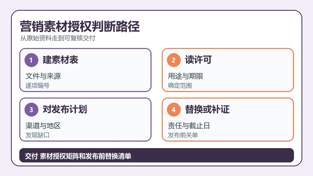 营销素材授权判断路径