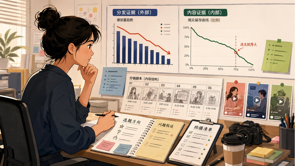 短视频播放和完播连续下降，AI能先判断问题出在哪吗？ - 技能提升网