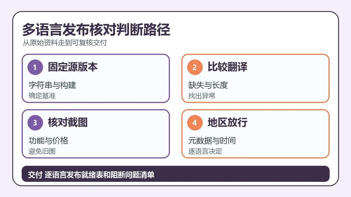 多语言发布核对判断路径
