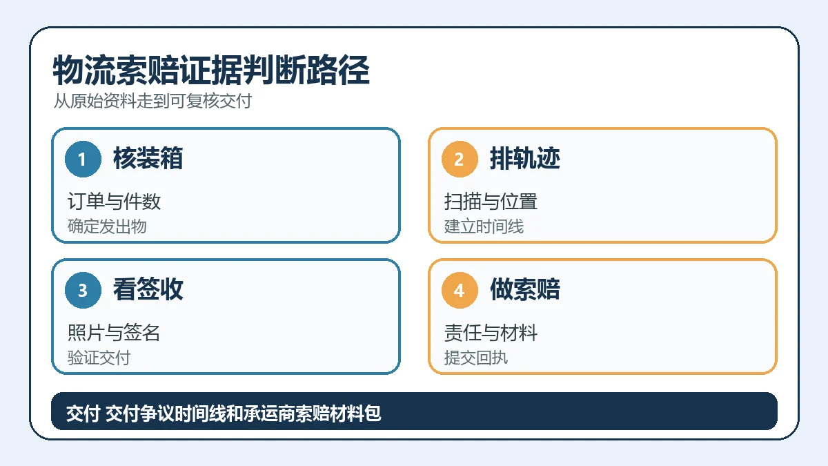 物流索赔证据判断路径