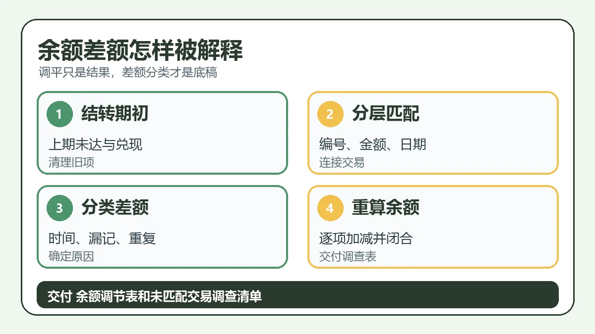 余额差额怎样被解释