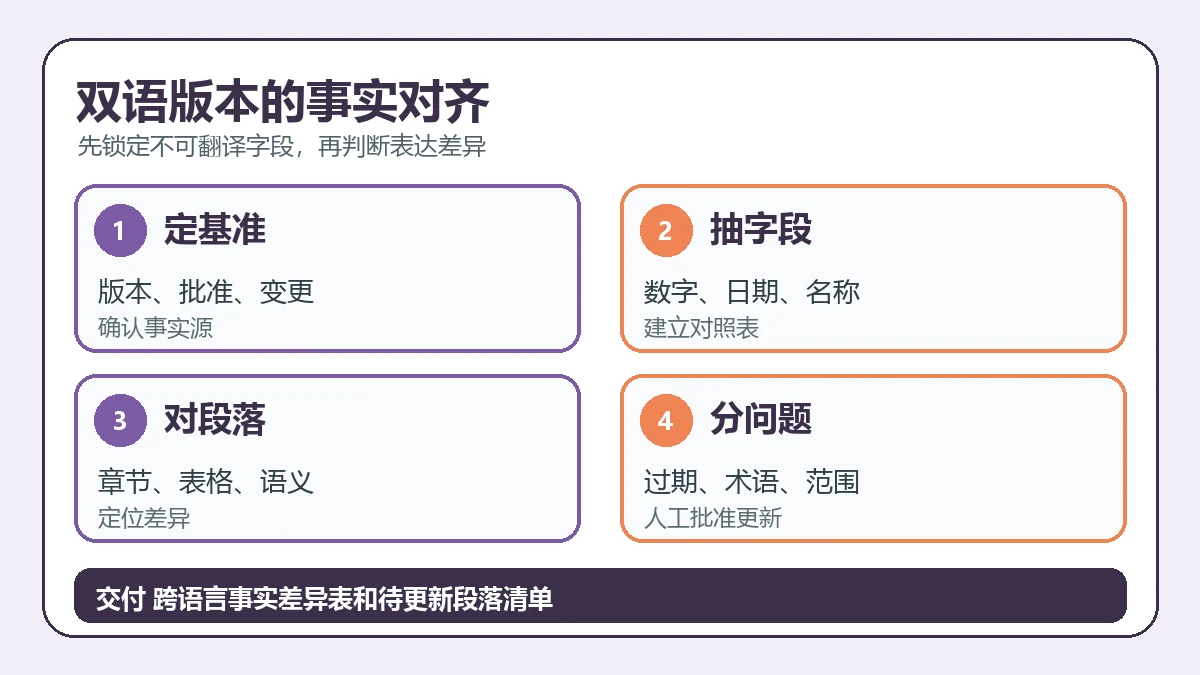 双语版本的事实对齐