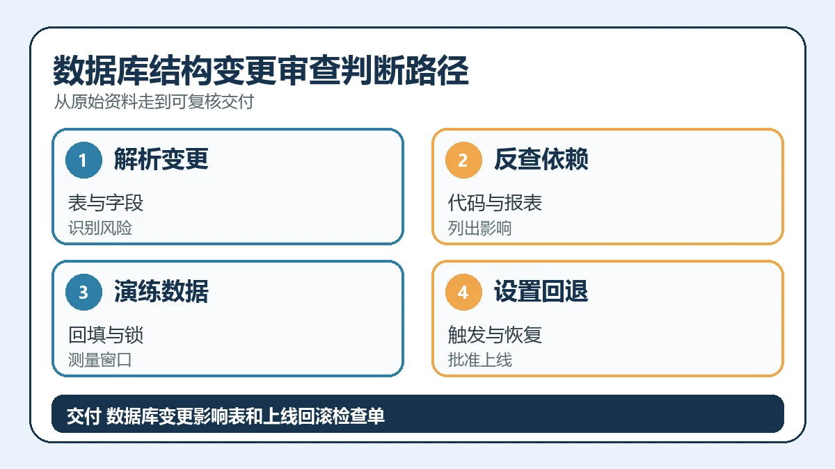数据库结构变更审查判断路径