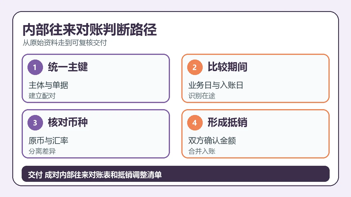 内部往来对账判断路径