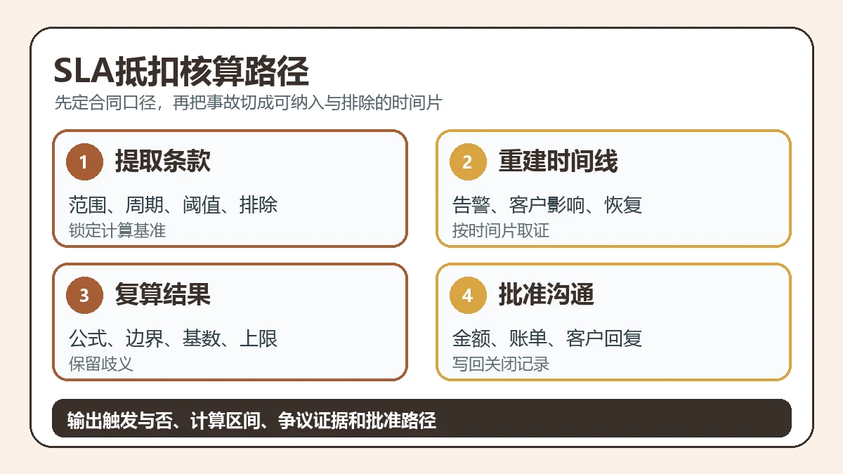 SLA抵扣核算路径