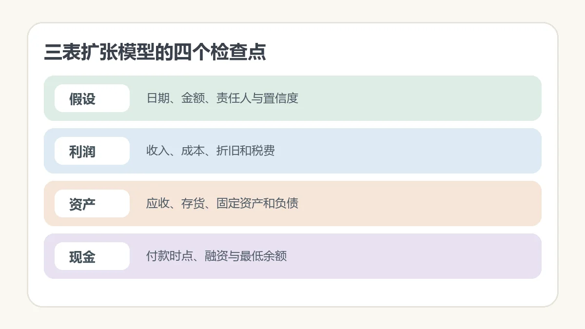 三表扩张模型的四个检查点