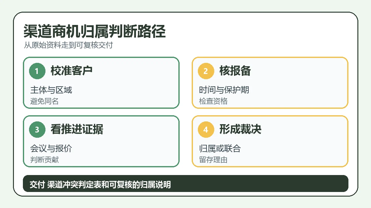 渠道商机归属判断路径